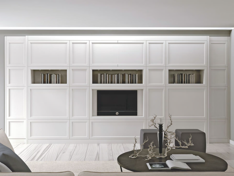 AETERNA - Wooden TV wall system by L'Origine