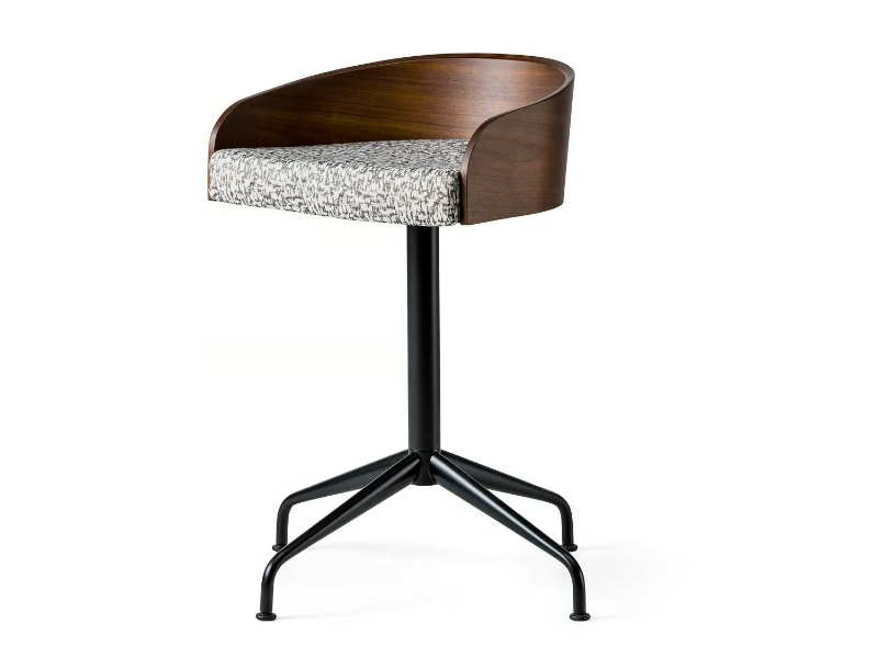 ARCHETIPO - Walnut stool by L'Ottocento