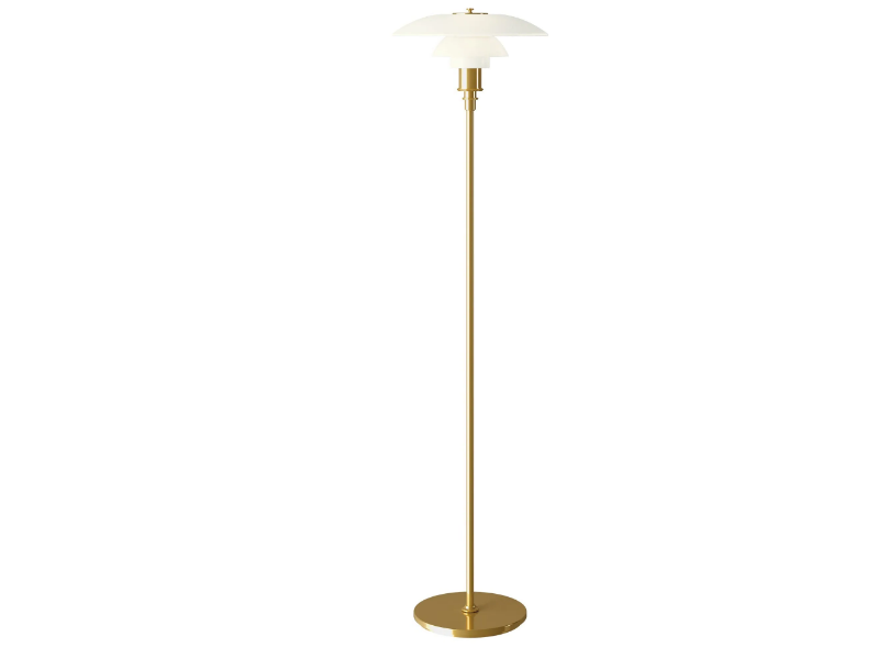 PH 3½-2½ - Opal glass floor lamp by Louis Poulsen