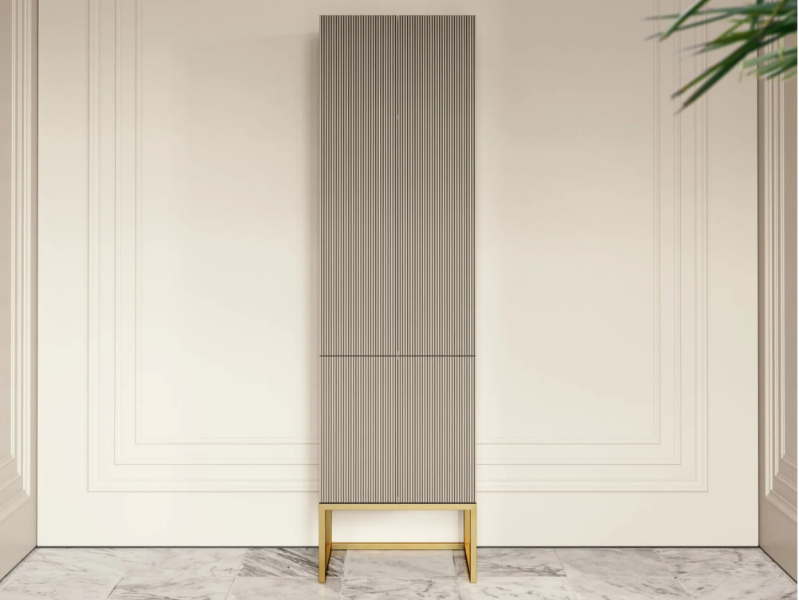 COUTURE - Floorstanding wooden bathroom cabinet with doors by LUSSO