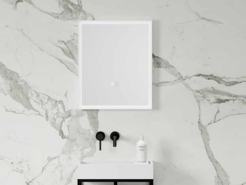 ELIXIR - Rectangular wall-mounted mirror with integrated lighting by LUSSO