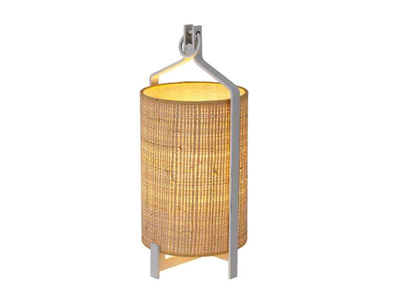 FANAL S - Cordless raffia table lamp by Luxcambra