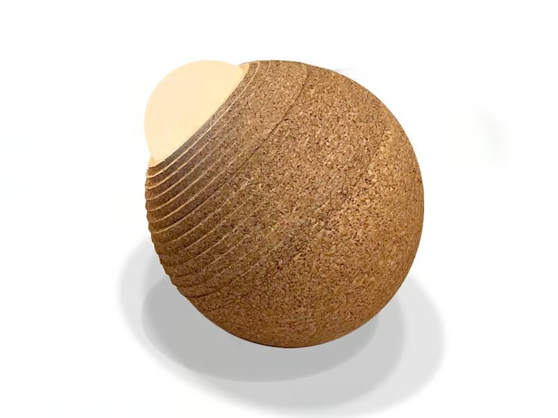 TERRA S - Cork floor lamp by Luxcambra