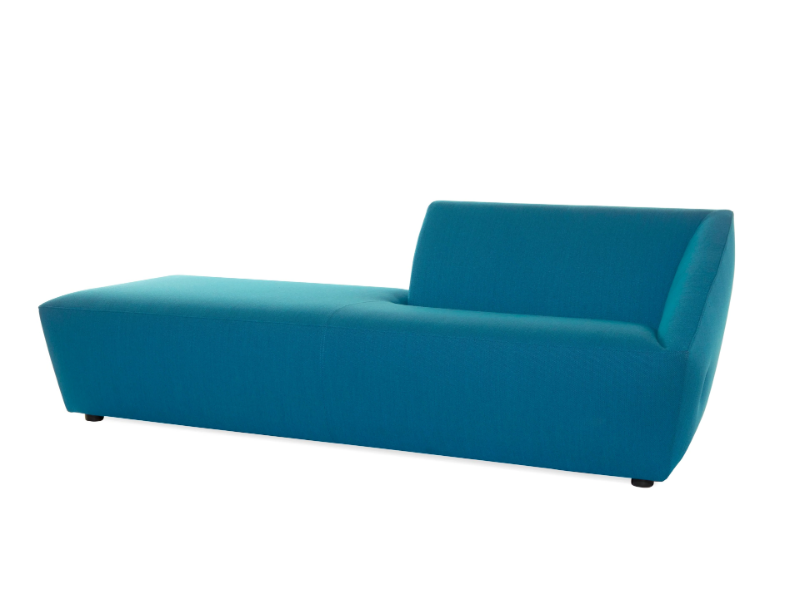 AMARCORD - Upholstered fabric chaise longue by Luxy