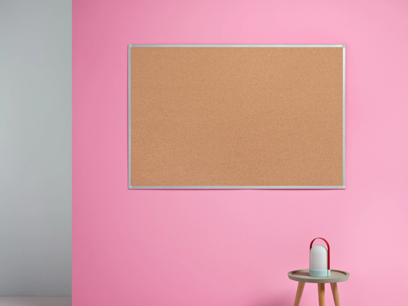 Basic pinboard - Wall-mounted cork office whiteboard by Made Design