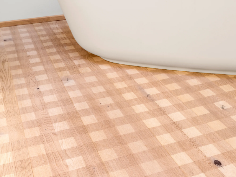 OAK COUNTRY CARVING CHECK I - WHITE - Oak wall/floor tiles by Mafi