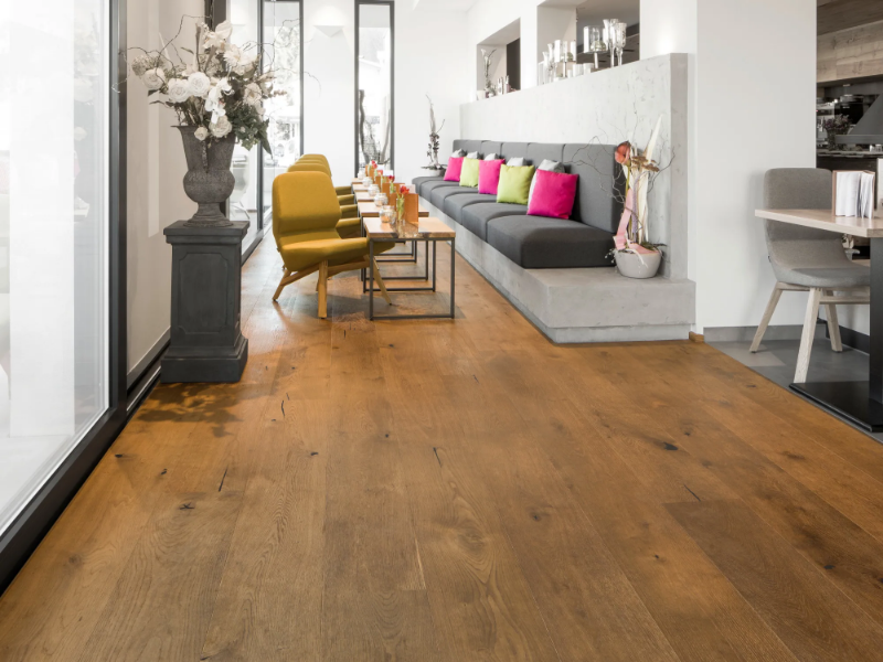 OAK COUNTRY VULCANO MED. - NATURAL OIL - Oak flooring by Mafi