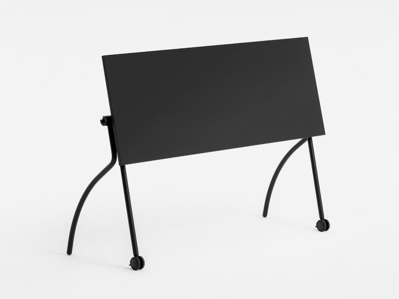 GATE TRAINING LARGE - Folding laminate library table with castors by Mara