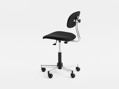 WORK - Swivel fabric office chair with castors with 5-Spoke base by Mara