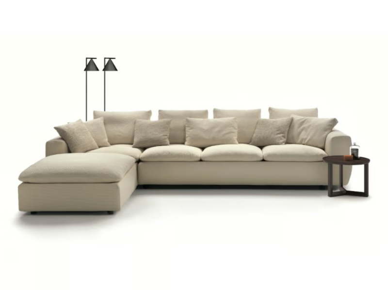 NEMO - Corner 5 seater fabric sofa with removable cover by Marac