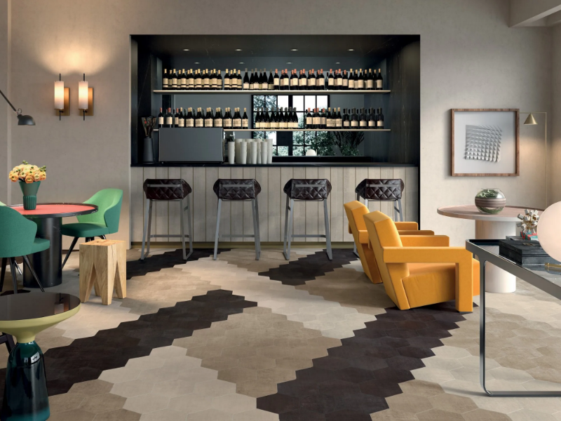 TEXTILE SAND - Porcelain stoneware wall tiles / flooring by Marca Corona