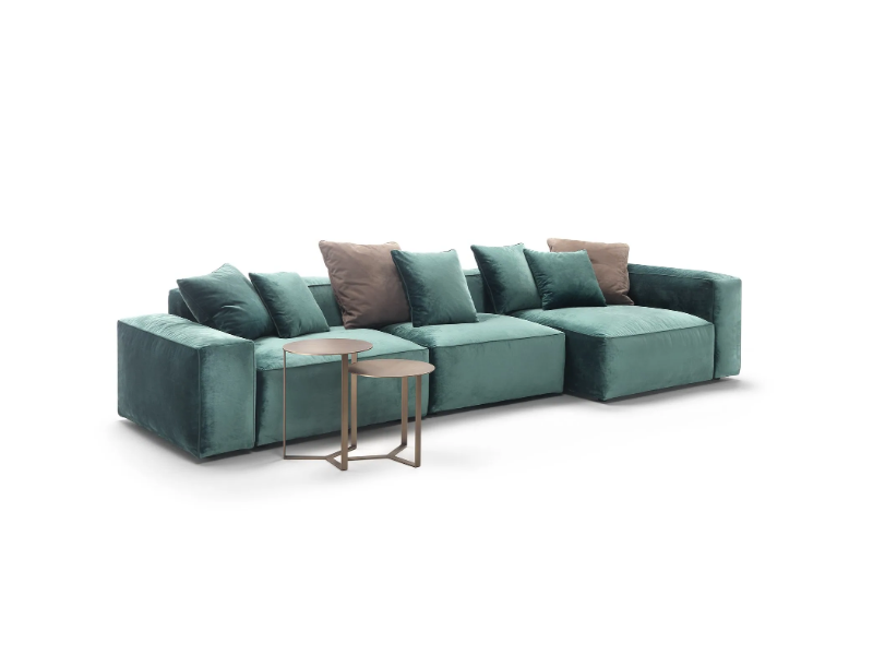 GARY - Corner sectional fabric sofa by Marelli