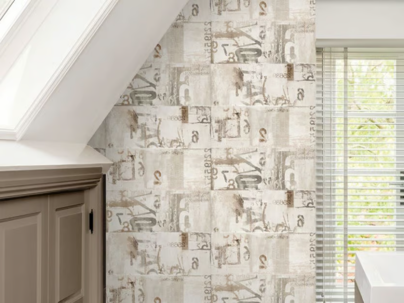 BOSTON DECORO - Porcelain stoneware wall tiles with concrete effect by MARINER