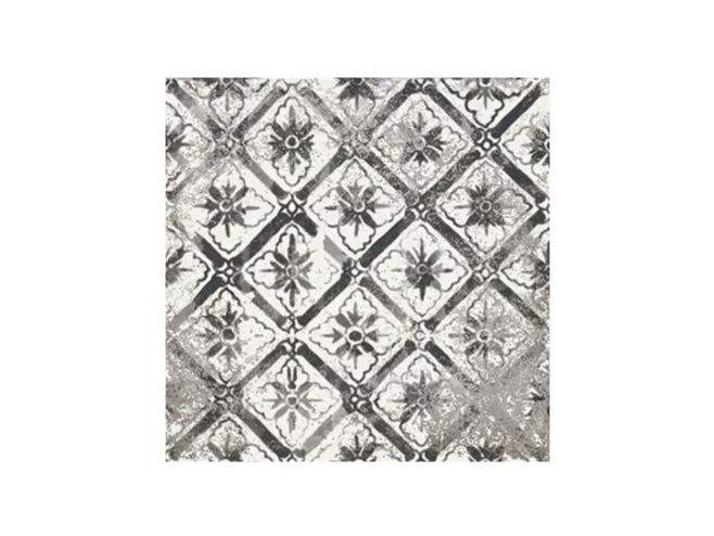 MAIOLICHE 8 NERA - Porcelain stoneware wall/floor tiles with encaustic effect by MARINER