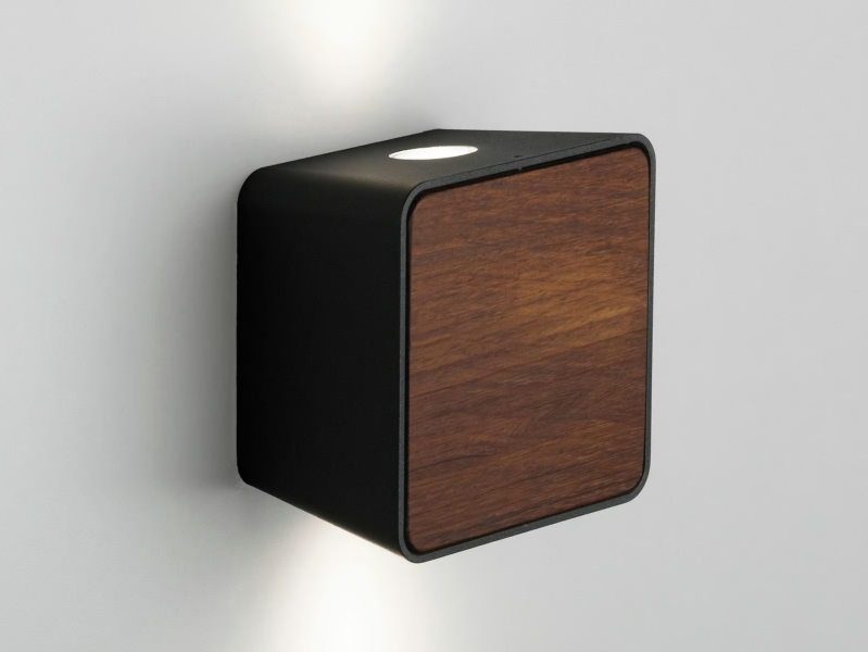 LAB - LED aluminium and wood Outdoor wall Lamp by Marset