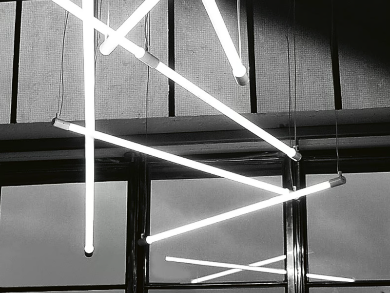 SHANGHAI - Fluorescent polycarbonate pendant lamp by Martinelli Luce