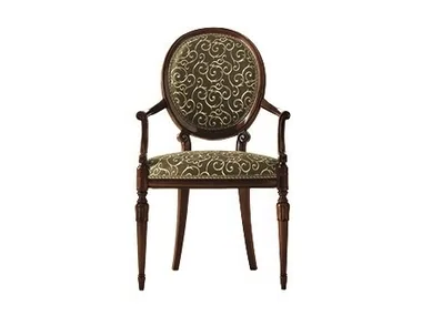 BARBRA - Fabric chair with armrests by Martini Interiors