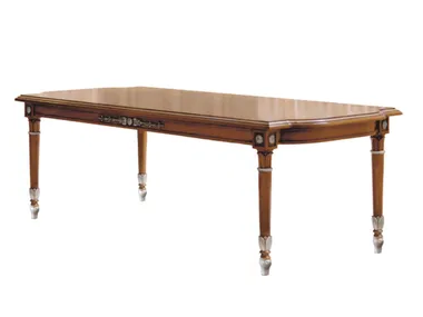 EMOZIONI - Low rectangular walnut coffee table by Martini Interiors