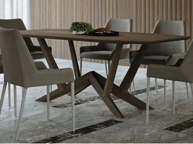 GEORGE - Rectangular wooden table by Martini Interiors