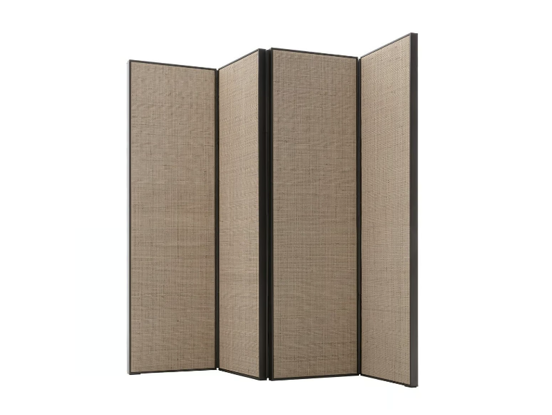 PRIVATUS - Raffia screen with extruded aluminium support by Maxalto