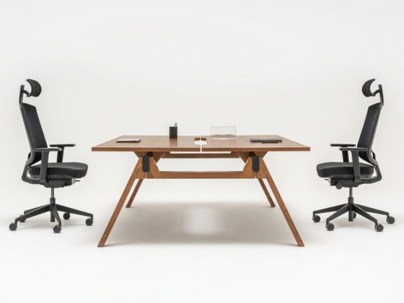VIGA - Sectional multiple rectangular wooden office desk by Mdd