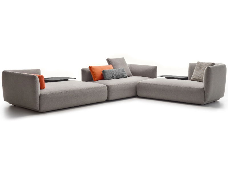 COSY - Corner sectional fabric sofa by MDF Italia
