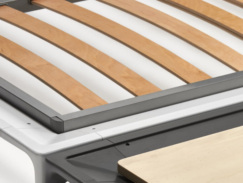 YALE/ALUMINIUM BED - Orthopedic bed base by MDF Italia