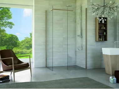 MATERIA SA2 - Corner rectangular glass shower cabin by MEGIUS