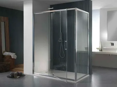 MORE LIVE PVF - Corner glass shower cabin by MEGIUS