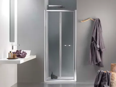 MORELIVE® - Niche glass shower cabin with folding door by MEGIUS