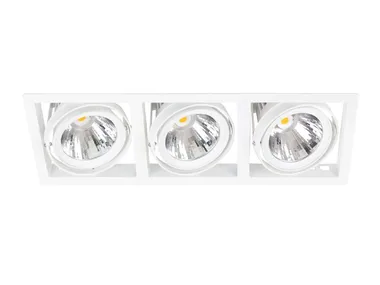 FIRST TRIO - Recessed LED multiple aluminium spotlight by Metalmek