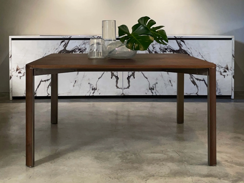 GREGORIO - Steel and wood table by MG12