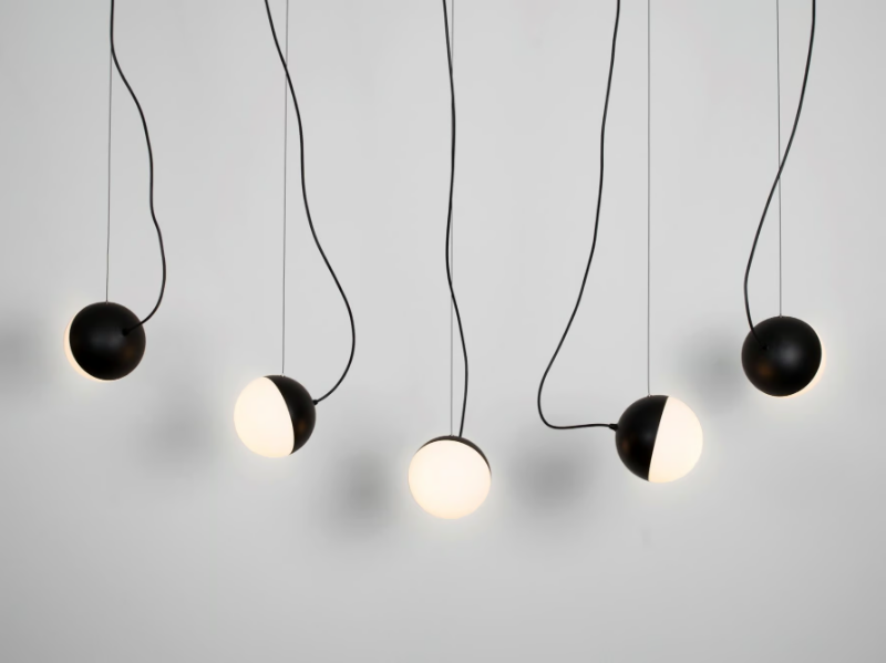 HALF 6733+4782 - Contemporary style LED steel pendant lamp by Milan Iluminación