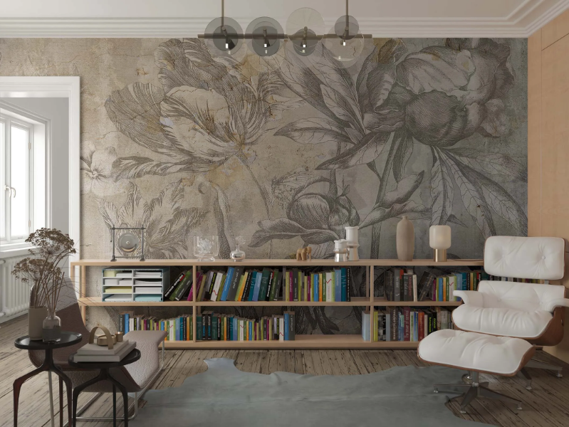 ARAZZO - Panoramic wallpaper with floral pattern by MILLE997