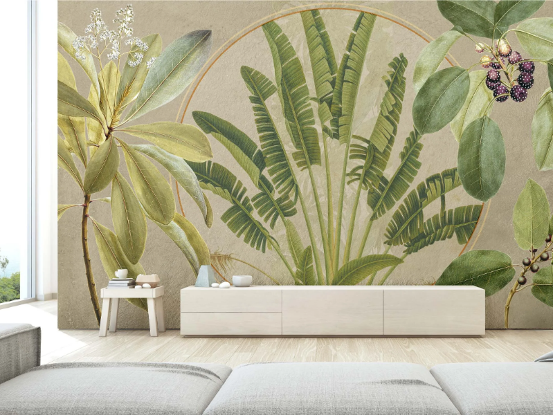 BOTANICAL - Panoramic wallpaper with floral pattern by MILLE997