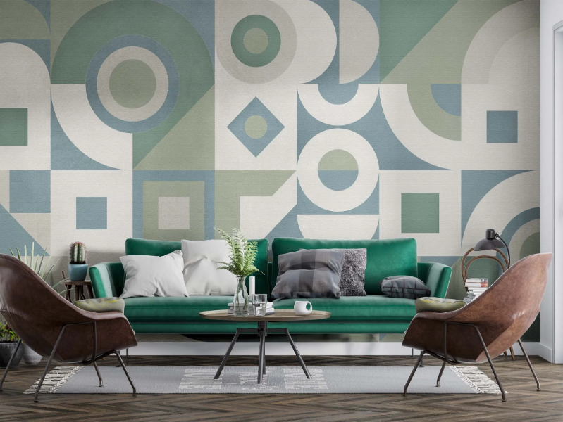 GEOCER - Geometric panoramic wallpaper by MILLE997