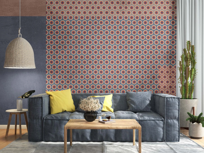 HYPNOTIC - Geometric panoramic wallpaper by MILLE997