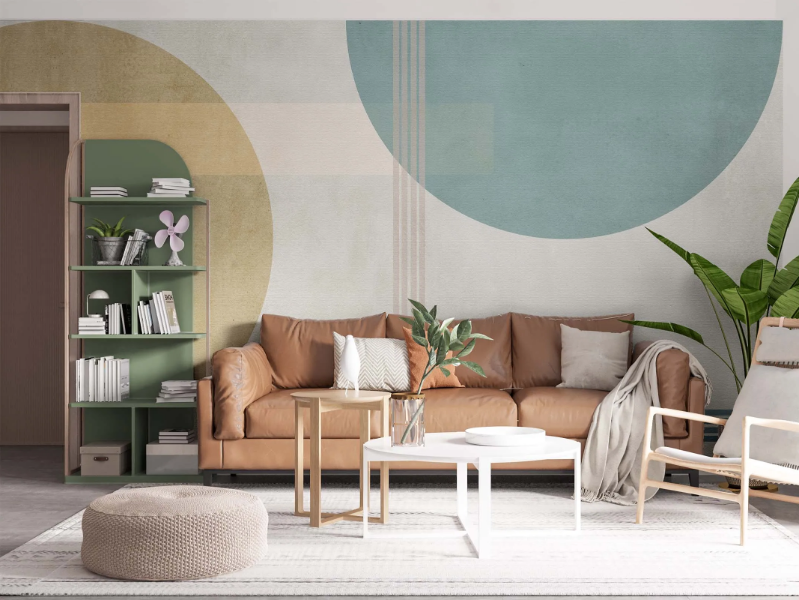 RANDOM - Geometric panoramic wallpaper by MILLE997