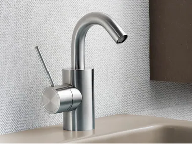 CORSIVO 11509 - Countertop single handle stainless steel bidet mixer by MINA