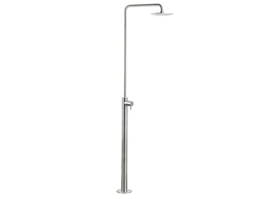 STIRIANA 60801T - Floor standing stainless steel shower panel with overhead shower by MINA