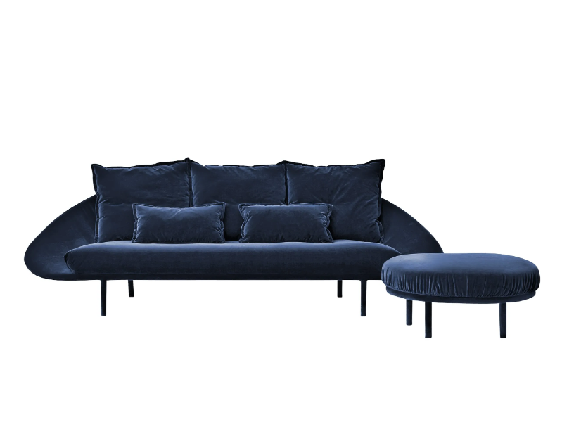 LEM - 3 seater fabric sofa by Miniforms