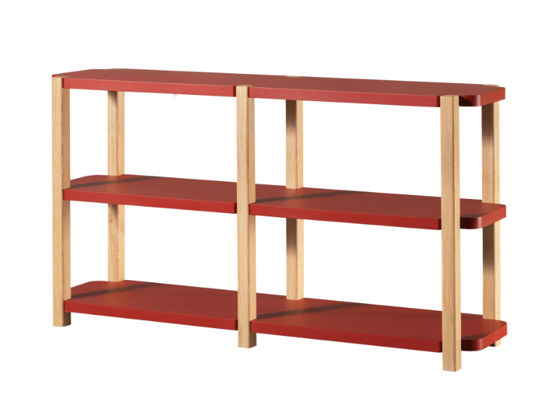 PALINFRASCA - Open wooden bookcase by Miniforms
