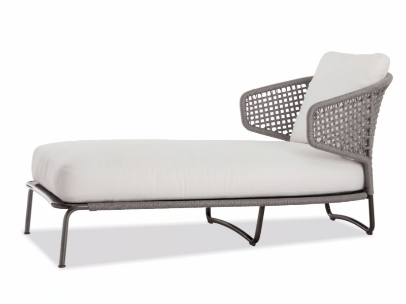 ASTON CORD OUTDOOR CHAISE-LOUNGE - Padded outdoor daybed by Minotti