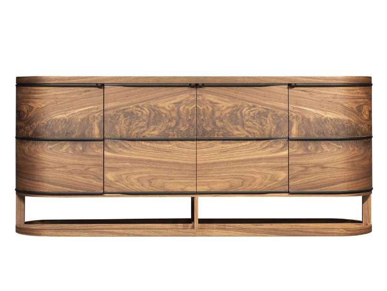 ARIA - Wood veneer sideboard with doors by Mobi