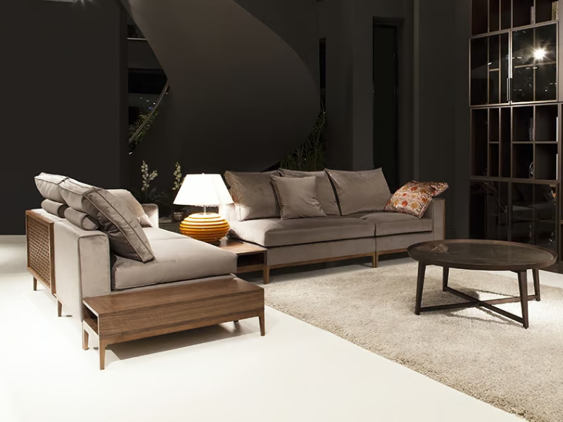 CASABLANCA - Corner sectional fabric sofa by Mobi