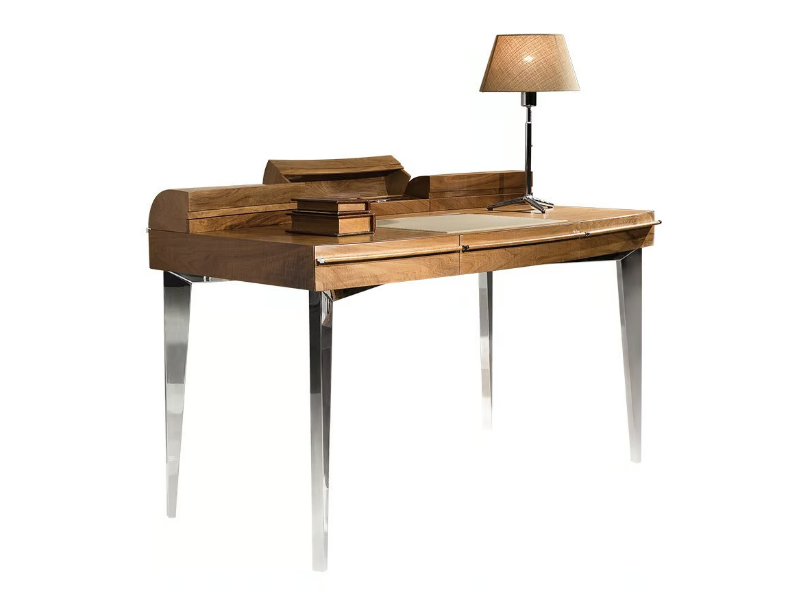 CORONA - Rectangular wooden writing desk with drawers by Mobi