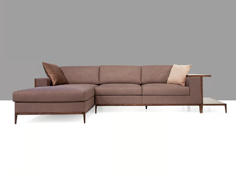 TORINO - Sectional fabric sofa with chaise longue by Mobi