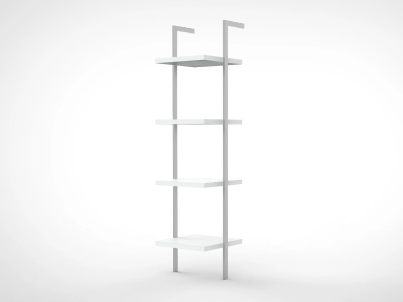 URBAN AM 02 - Open floor-ceiling mounted shelving unit by Mobilspazio