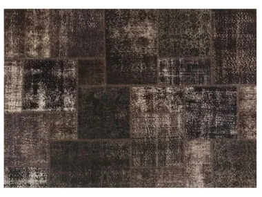 PATCHWORK DARK BROWN - Patchwork handmade rug by Mohebban
