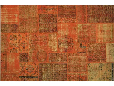 PATCHWORK ORANGE - Patchwork handmade rug by Mohebban